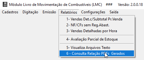 LMC – Livro de Movimentação de Combustíveis [Prosyst - Documentação]